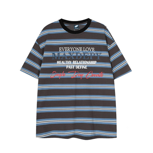 US drip outfits Summer Vintage Casual Loose Short Sleeve T-Shirts