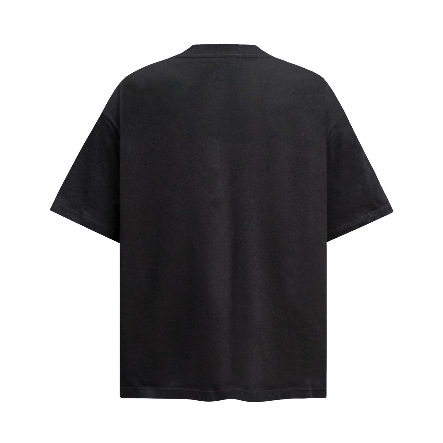 Unisex T-shirts Summer Vintage Embroidery Color Letter Men's Loose Short Sleeve T-Shirt