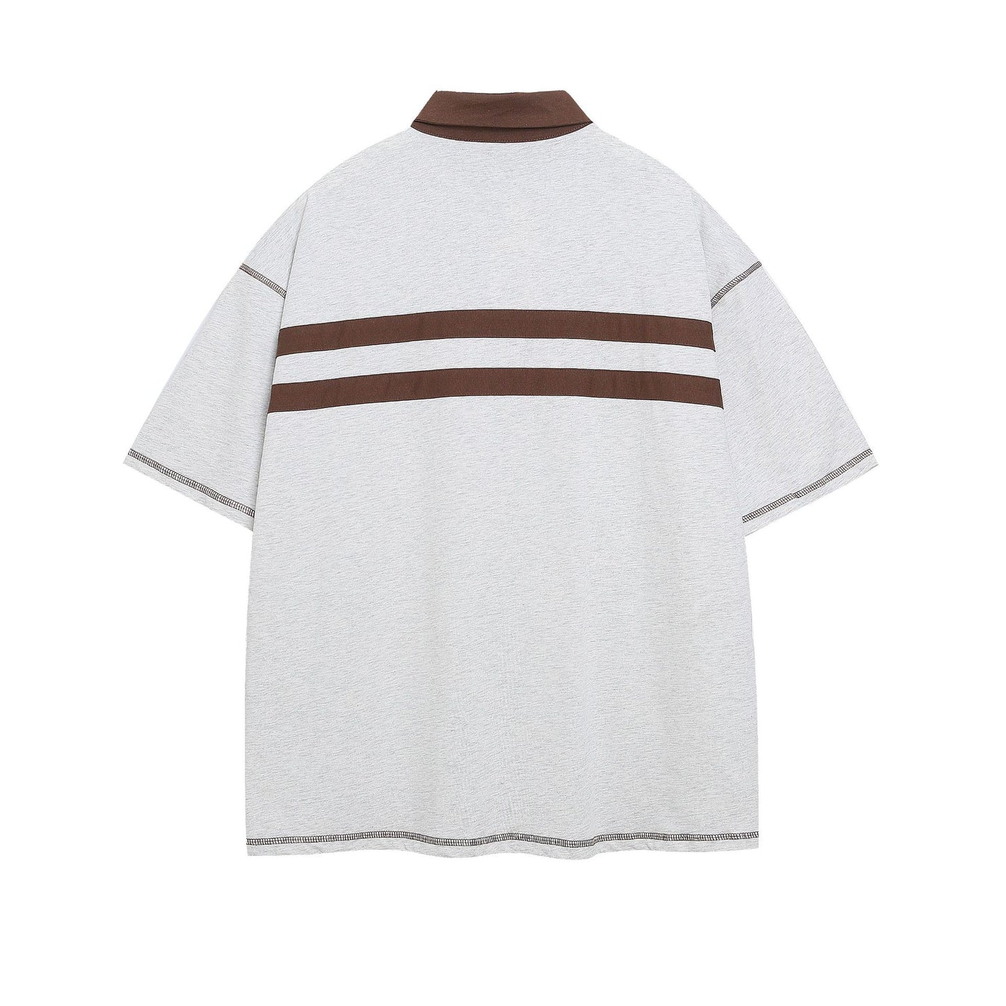 Vestimenta De Los 90 Summer Cartoon Embroidered T-Shirt Lapel Polo Shirt Short Sleeve
