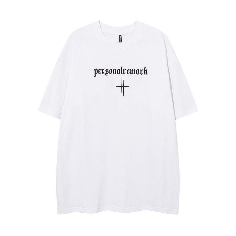 Vintage Usa Shirt Letter Embroidery Short Sleeve T-Shirt