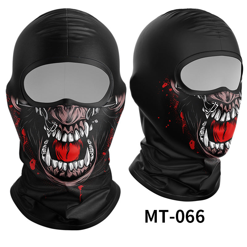 Cycling Windproof Hood Breathable Sunscreen Men's and Women's Ice Silk Fabric