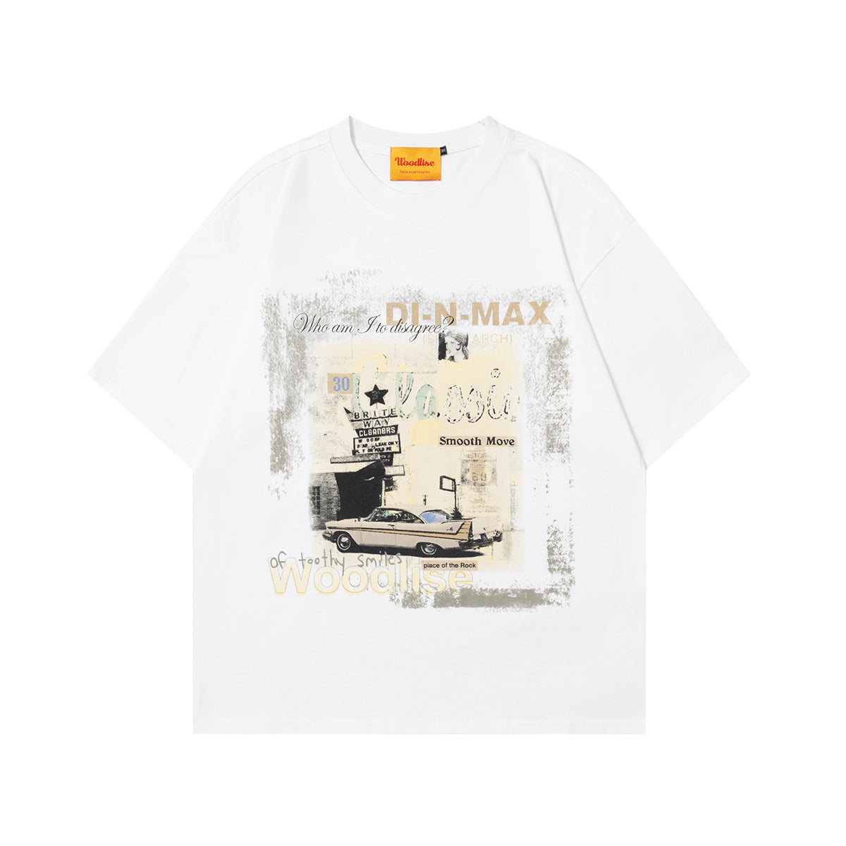 Unisex T-shirts Summer Newspaper Cover Men's Loose Short Sleeve T-Shirt