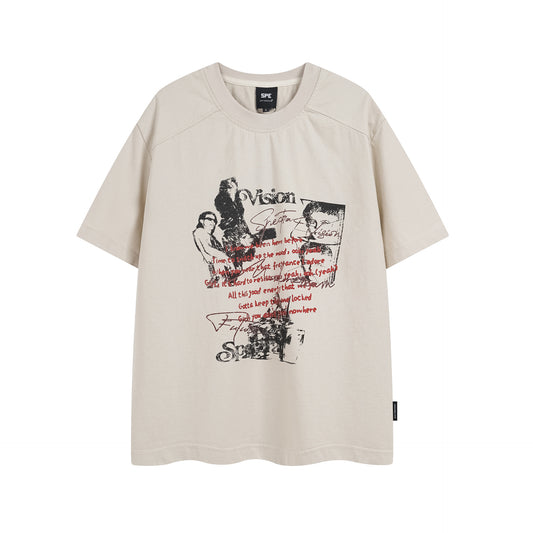 Hustle vintage summer t-shirt short sleeves