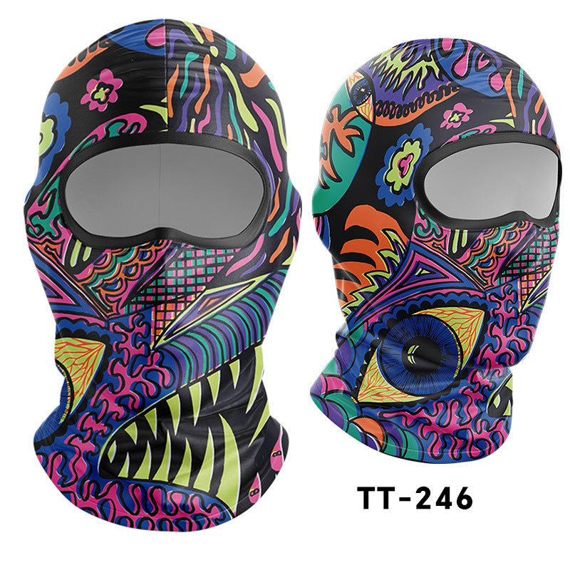 Cycling Windproof Hood Sunscreen Ice Silk Headgear