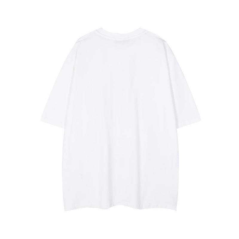 Hip Hop Shirts For Boys Alphabet Print Short Sleeve T-Shirt Vintage
