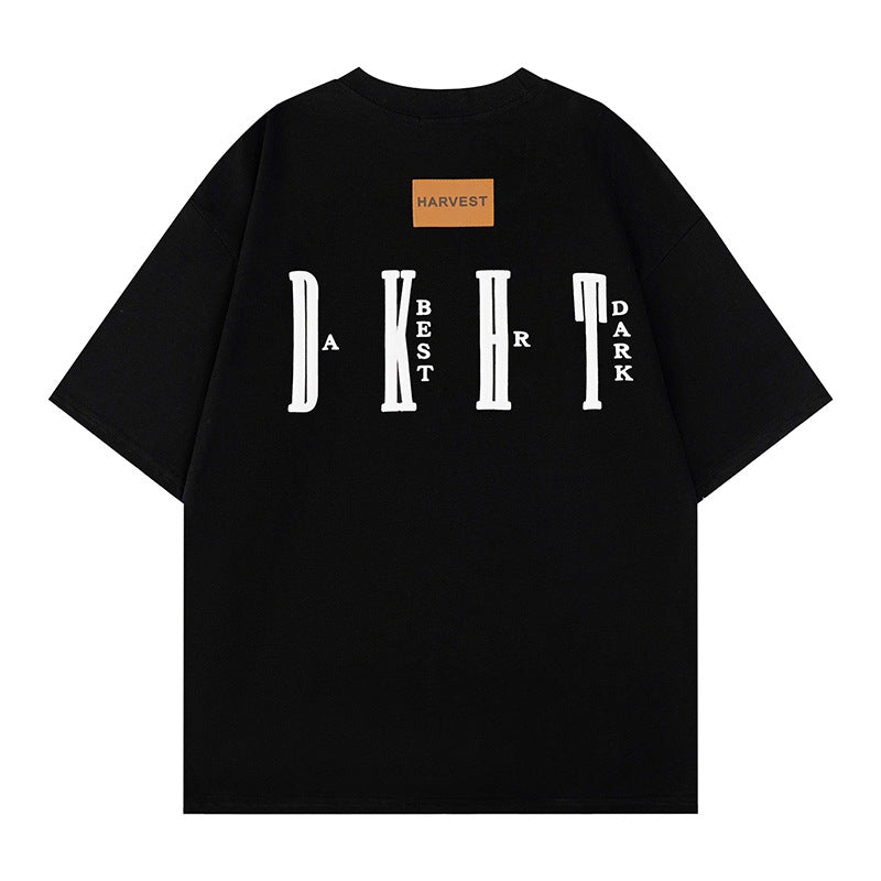 Hip Hop Clothes New York Alphabet Print Short Sleeve T-Shirt Summer