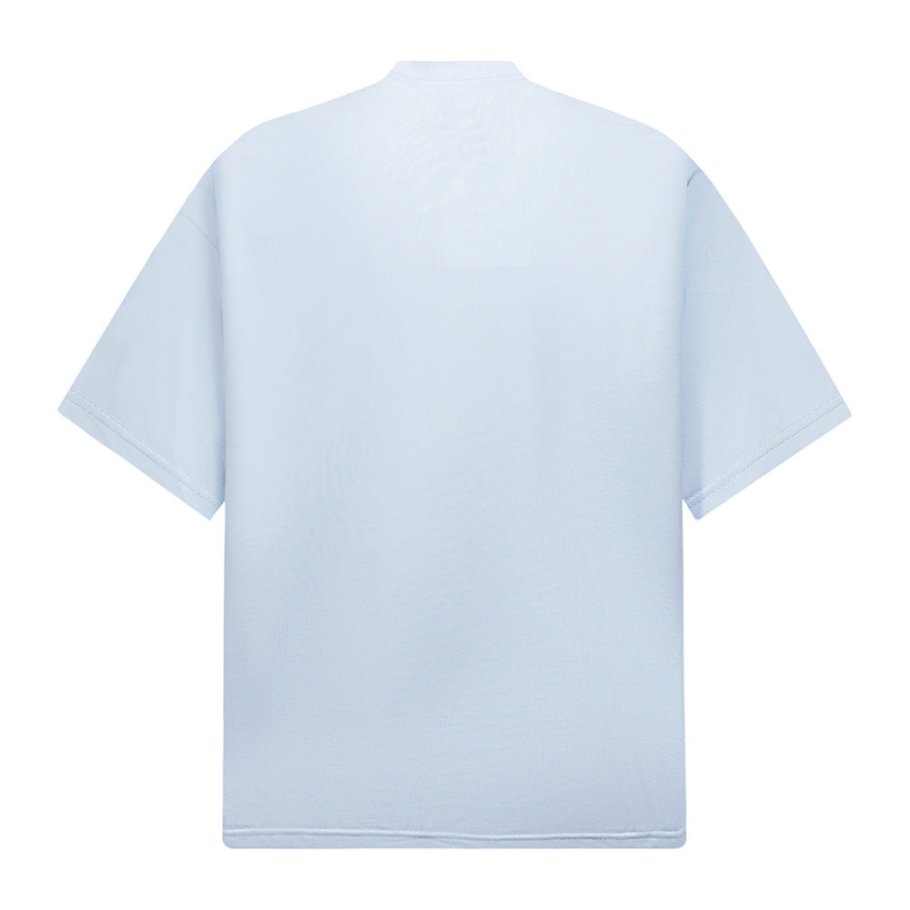 Nostalgia T Shirts Vintage Summer Loose Crew Neck Short Sleeve T-Shirt