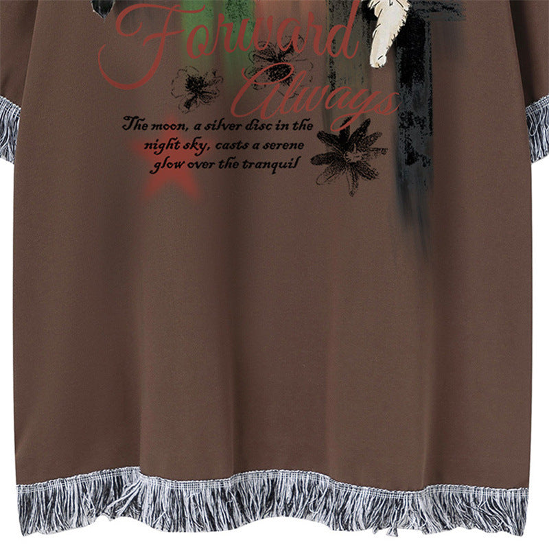 Camisetas streetwear Summer Vintage Pussy Casual Loose Short Sleeve T-Shirt