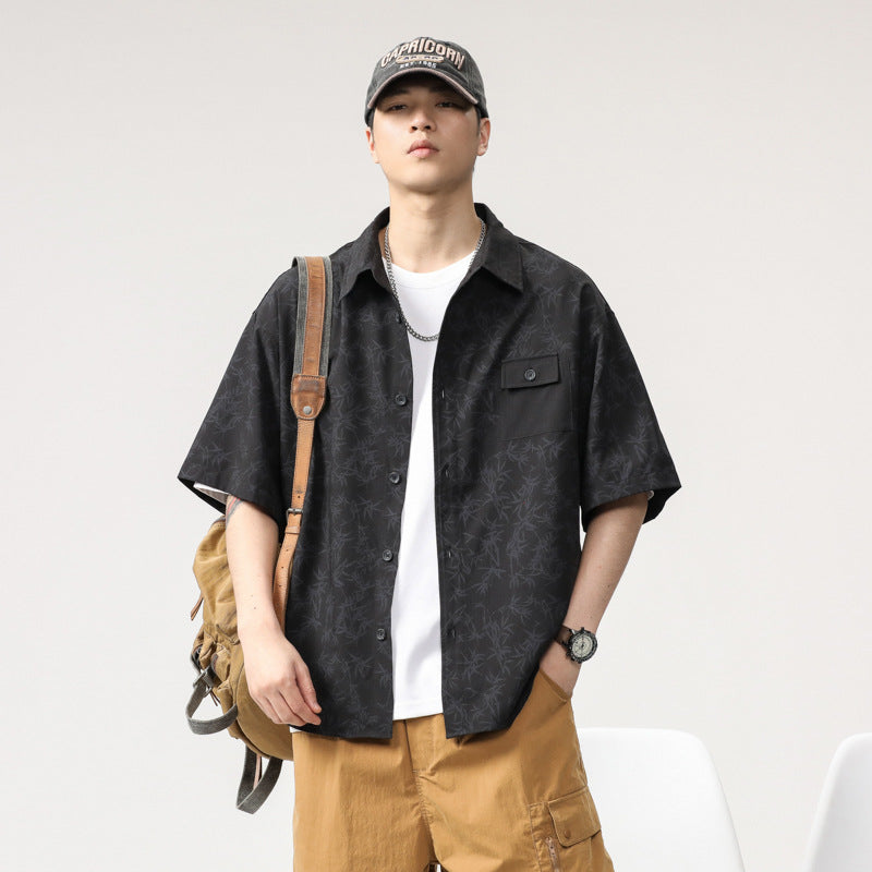 Men T-shirts Short Sleeve Shirts Loose