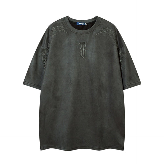 T shirt vintage usa t-shirt embroidery short sleeve