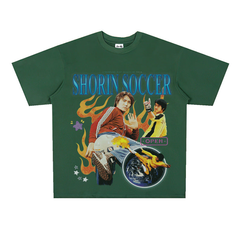 Film Star T Shirt Stephen Chow Short Sleeve American Retro T-shirt Men and Women