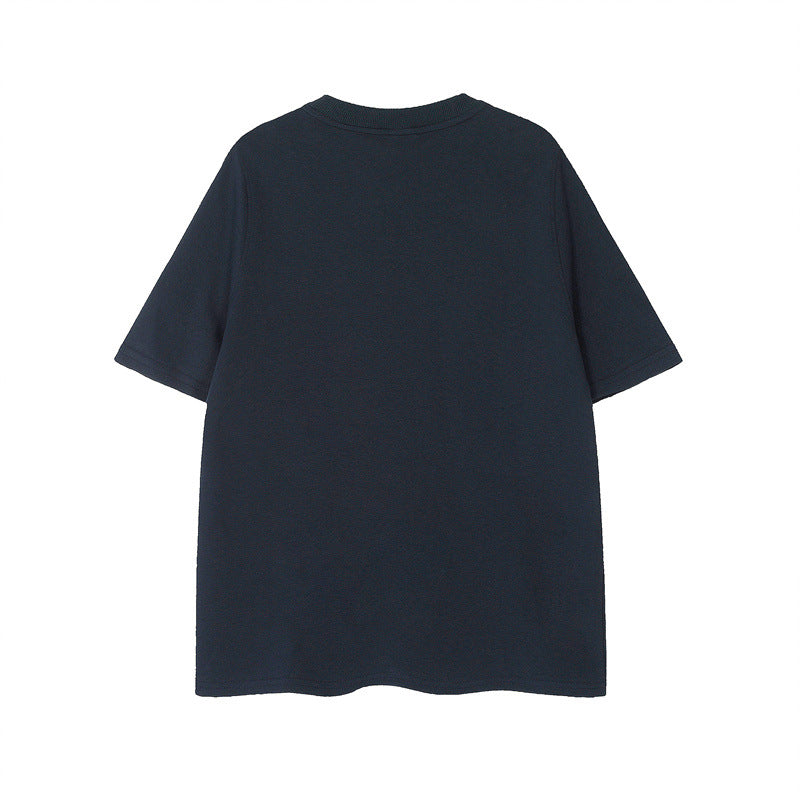 US drip outfits Summer Vintage Crew Neck Casual Loose Short Sleeve T-Shirts