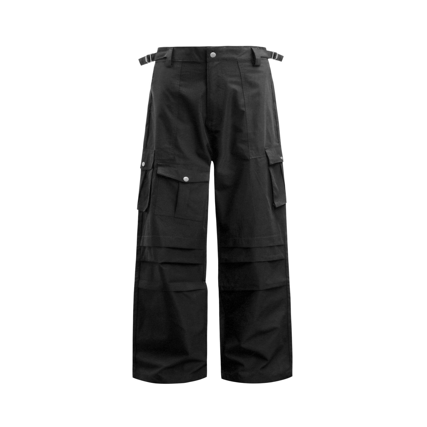 Hip Hop Pants For Boys Vintage Multi-Pocket Quick-Drying Overalls Loose Straight Casual Pants