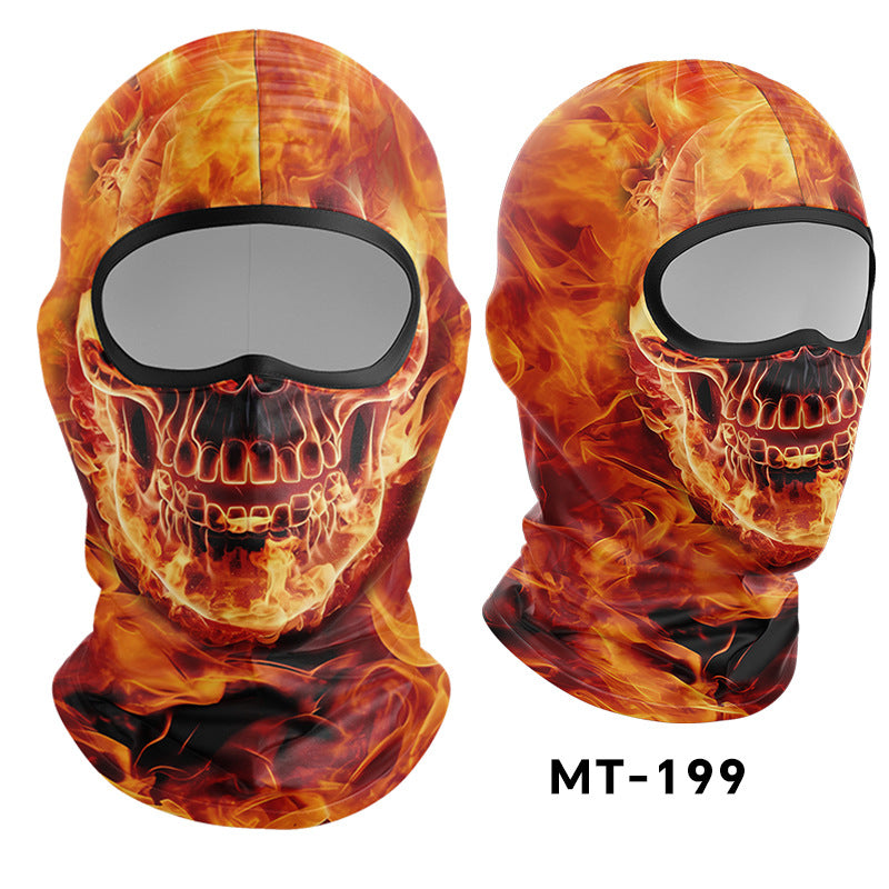 Cycling Windproof Hood Sunscreen Ice Silk Lining Cap Men's and Women's Face