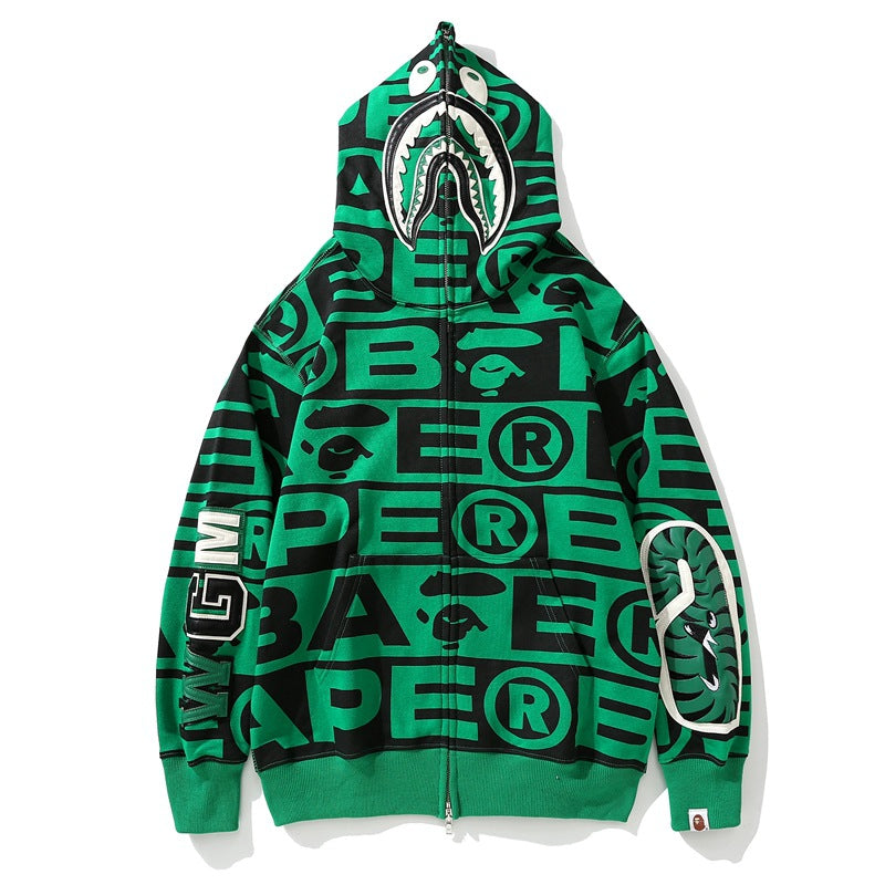 Ape Hoodie Shark Loose Hooded Sweater Jacket