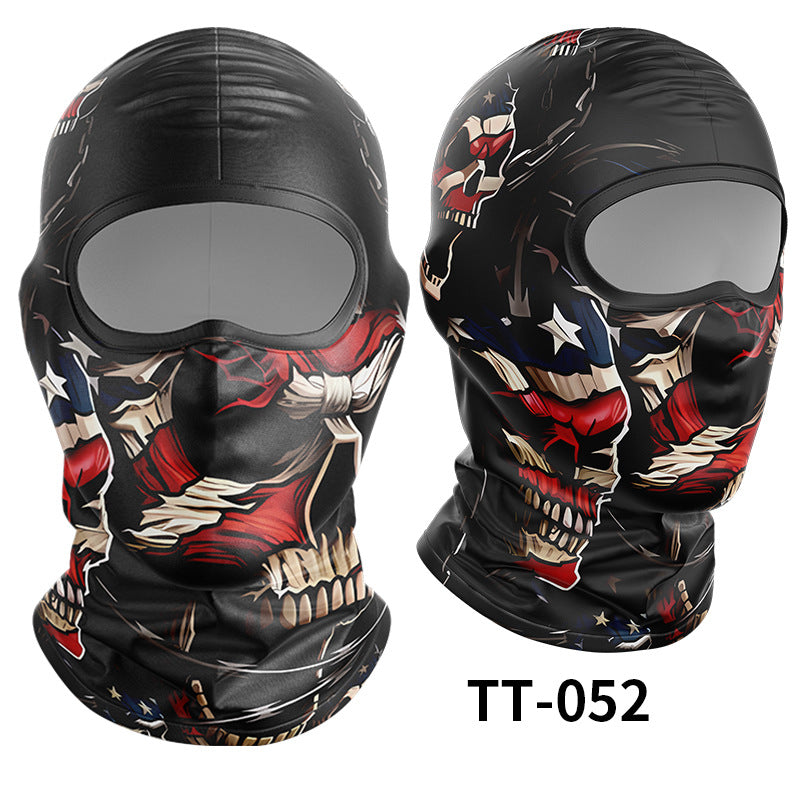 Cycling Windproof Hood Ice Silk Headgear Men's Lined Cap