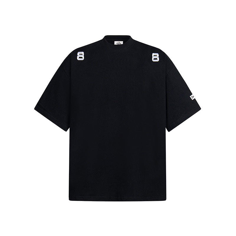 Hip Hop Clothes New York Vintage Embroidered Short Sleeve T-Shirt Summer Loose