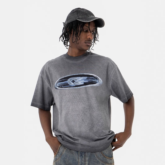 Vintage 90s Hip Hop Clothing Summer Crew Neck Short Sleeve T-Shirt