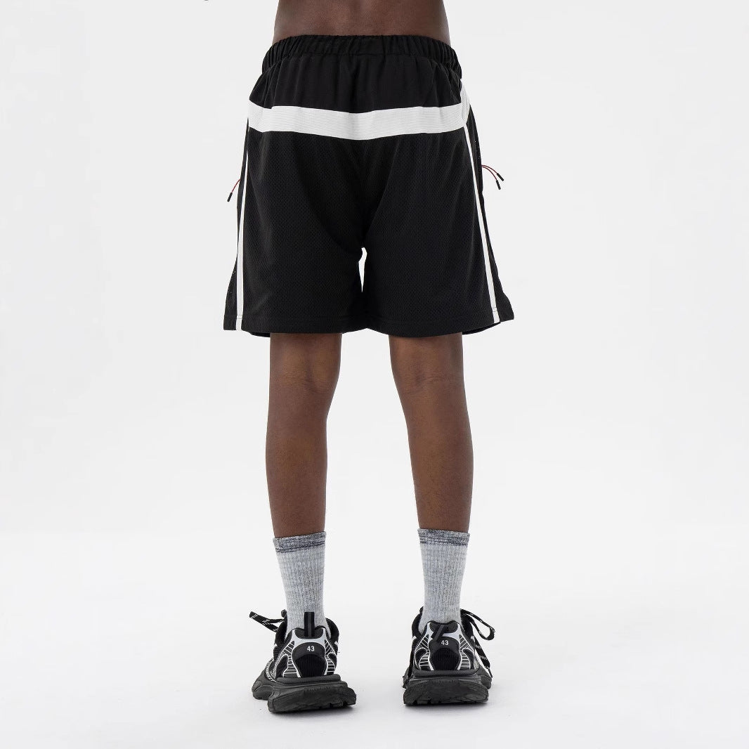 Vintage 90s Hip Hop Clothing Summer Shorts Quick Drying Mesh Casual Sweatpants