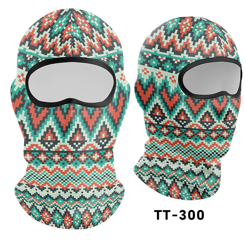 Cycling Windproof Hood Sunscreen Mask Scarf Integrated Lining