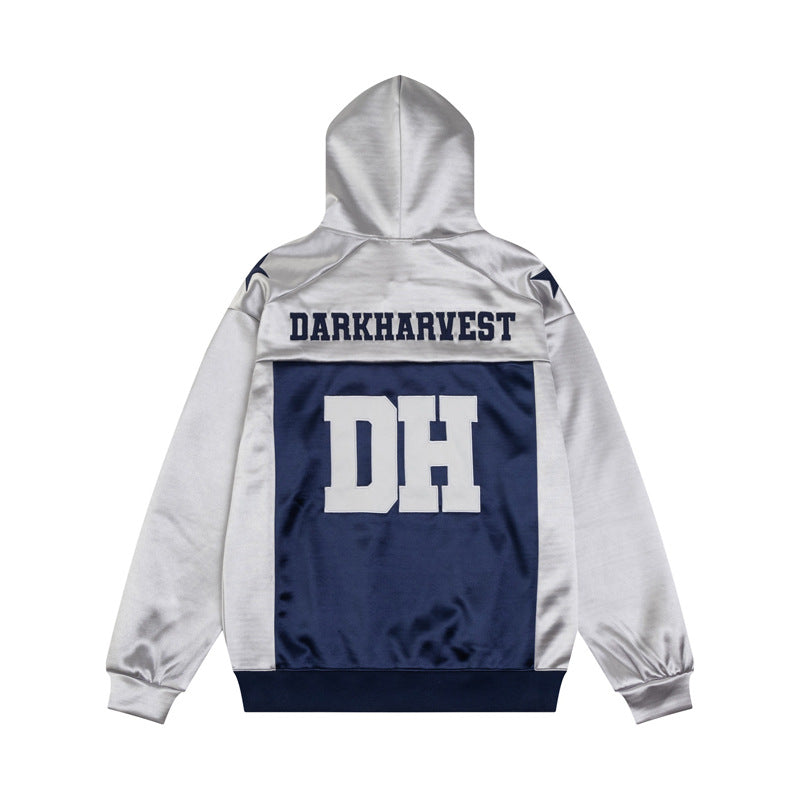 Streetwear Hoodie Hip Hop Sweater Embroidered Hoodie Jacket