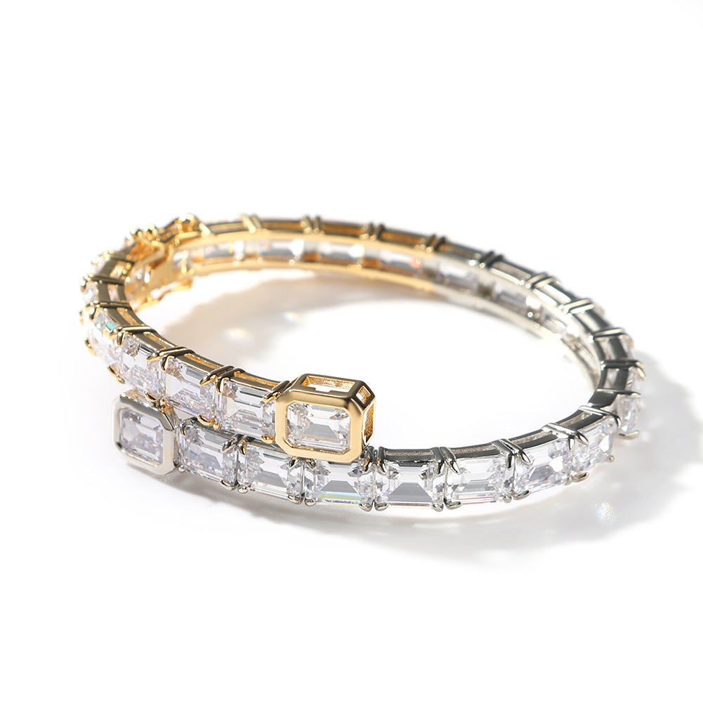 Bracelet Hip Hop Bracelet Zircon Couple Bracelet St. Valentine's Spectrum
