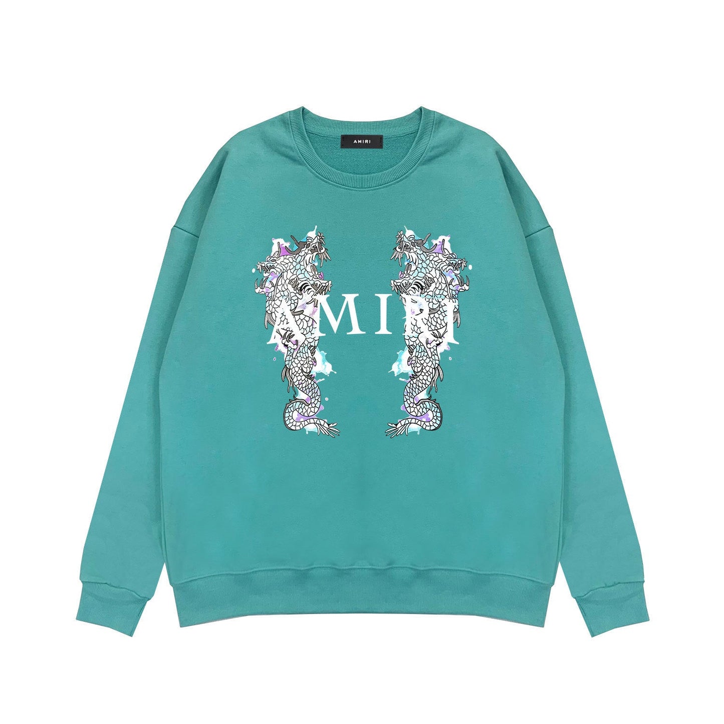 Amiri Long Sleeve Shirt Crew Sweatshirts Crew Neck Sweater