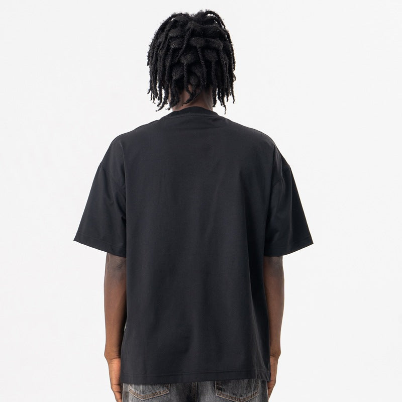 Vintage 90s Hip Hop Clothing Spring/Summer Crew Neck Short Sleeve T-Shirt