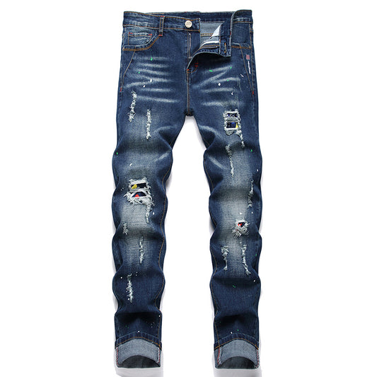 1990 Fashion Jeans Denim Trousers Autumn Casual Denim Trousers