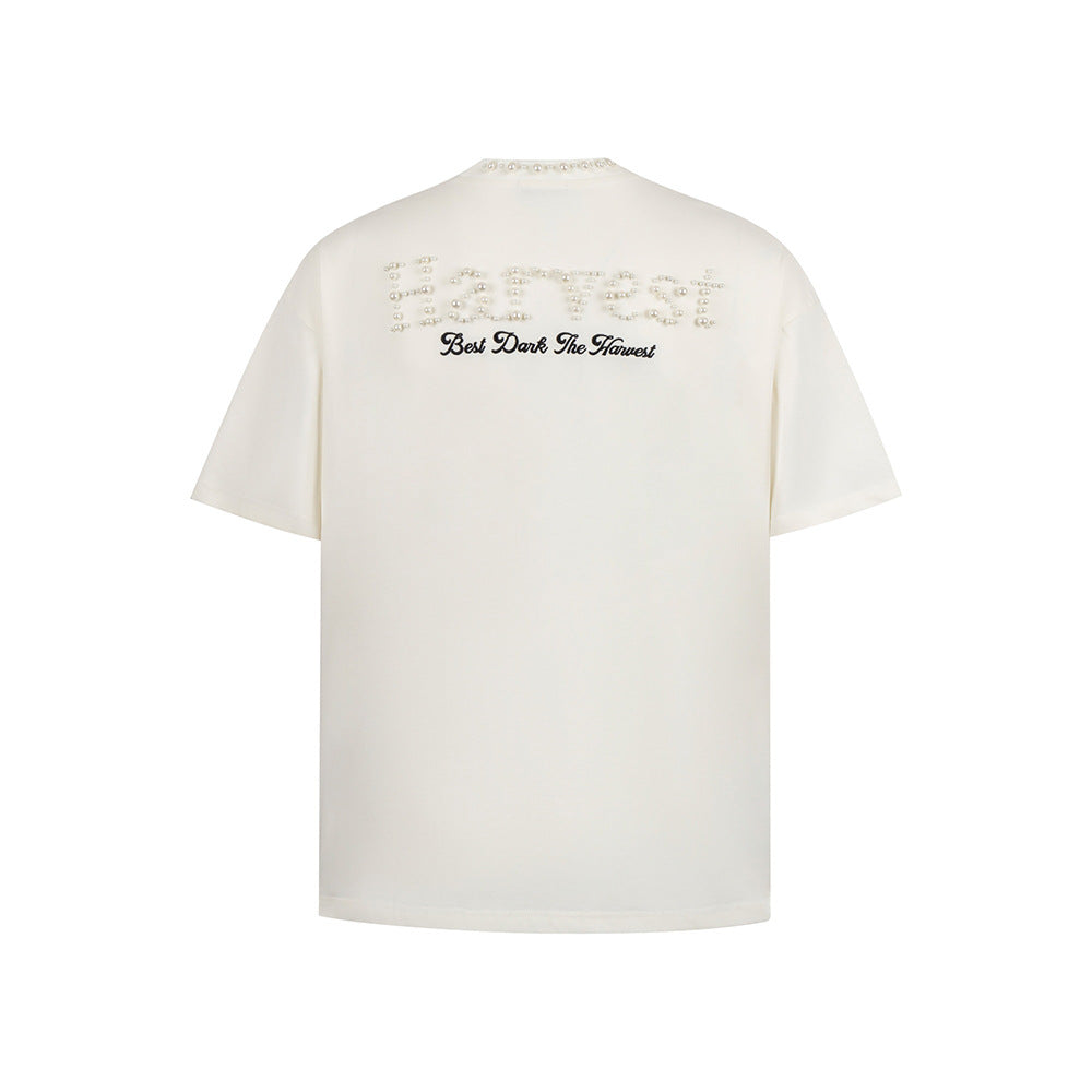 Nostalgia T Shirts Vintage Alphabet Short Sleeve T-Shirt