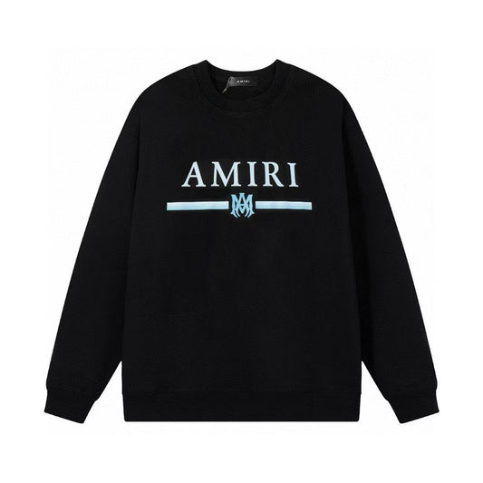Amiri Sweatshirt autumn and winter AMI gradual change thread round neck pullover sweater men and women