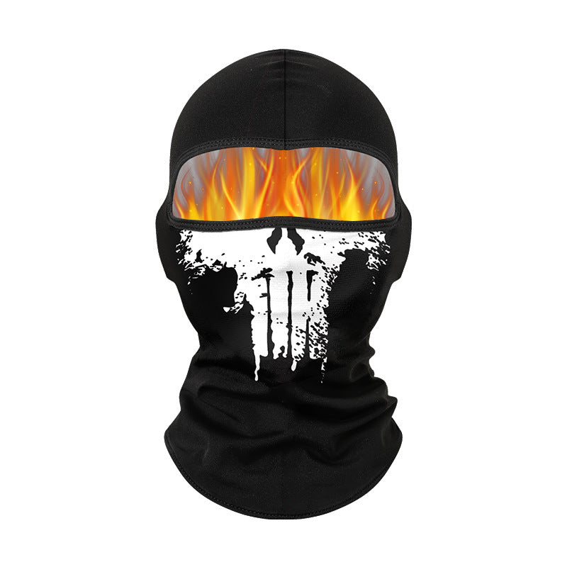 Cycling Windproof Hood Autumn and Winter Fleece Warm Windproof Cold Breathable