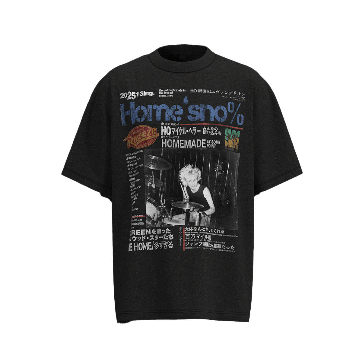Remeras rock nacional summer hip hop print t-shirt