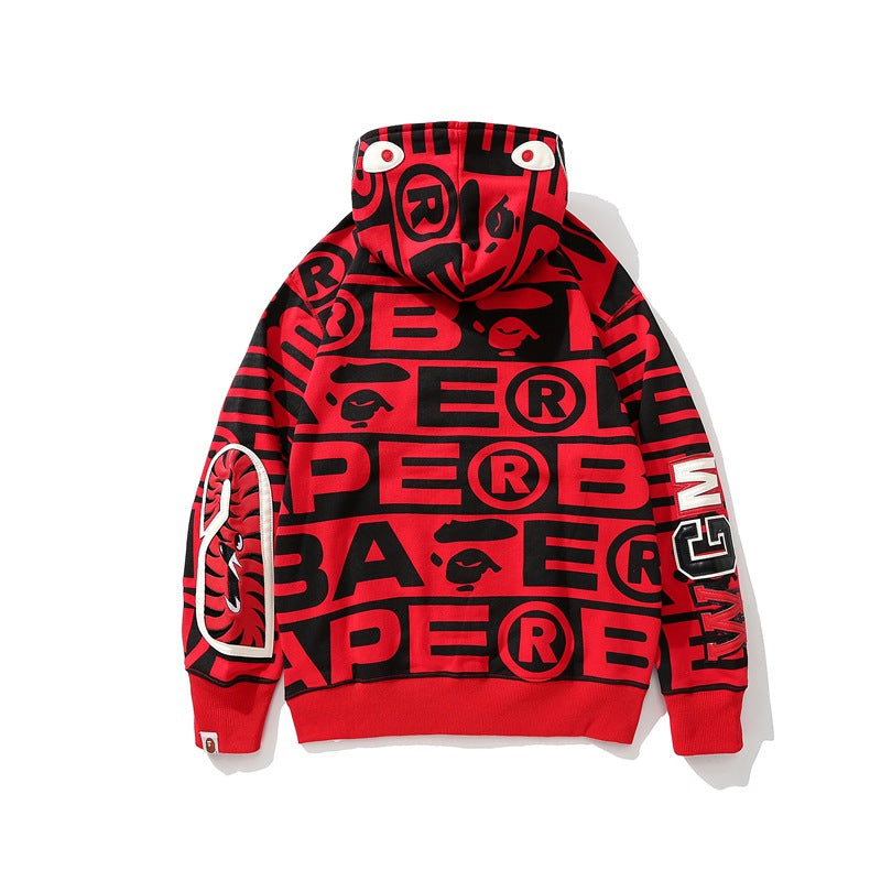 Ape Hoodie Shark Loose Hooded Sweater Jacket