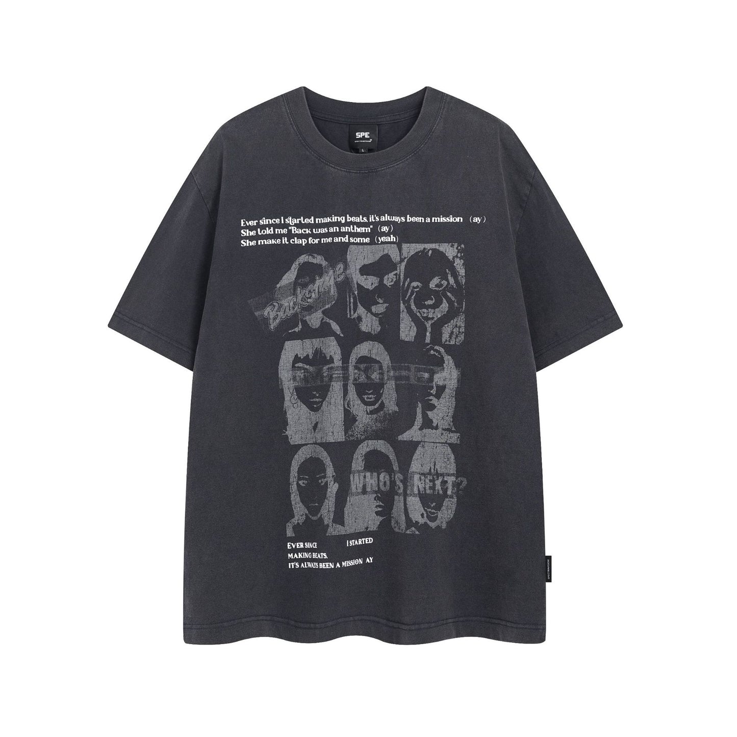 Retro Style Shirt For Men Summer Vintage Wash Print Short Sleeve T-Shirt
