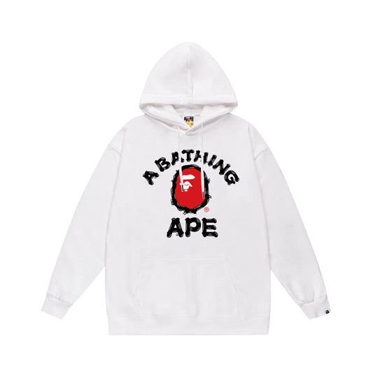 Ape Hoodie Autumn/Winter Letter Print Loose Hoodie Pullover Ape Sweater