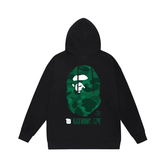 Ape Hoodie Autumn/Winter Letter Print Loose Hoodie Pullover Ape Sweater