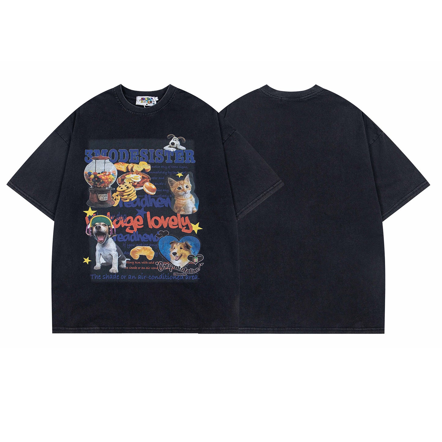 Nyc T Shirt Vintage Printed Short Sleeve T-Shirt Summer Loose Casual Top