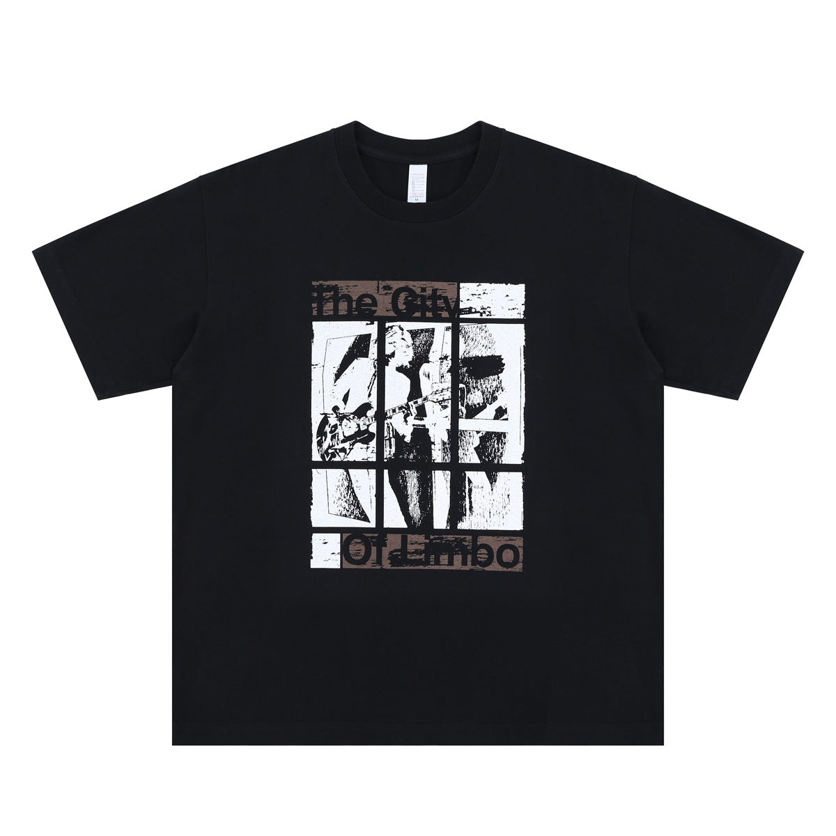 Vintage College Shirts Summer Flash Print Casual Loose Short Sleeve T-Shirt