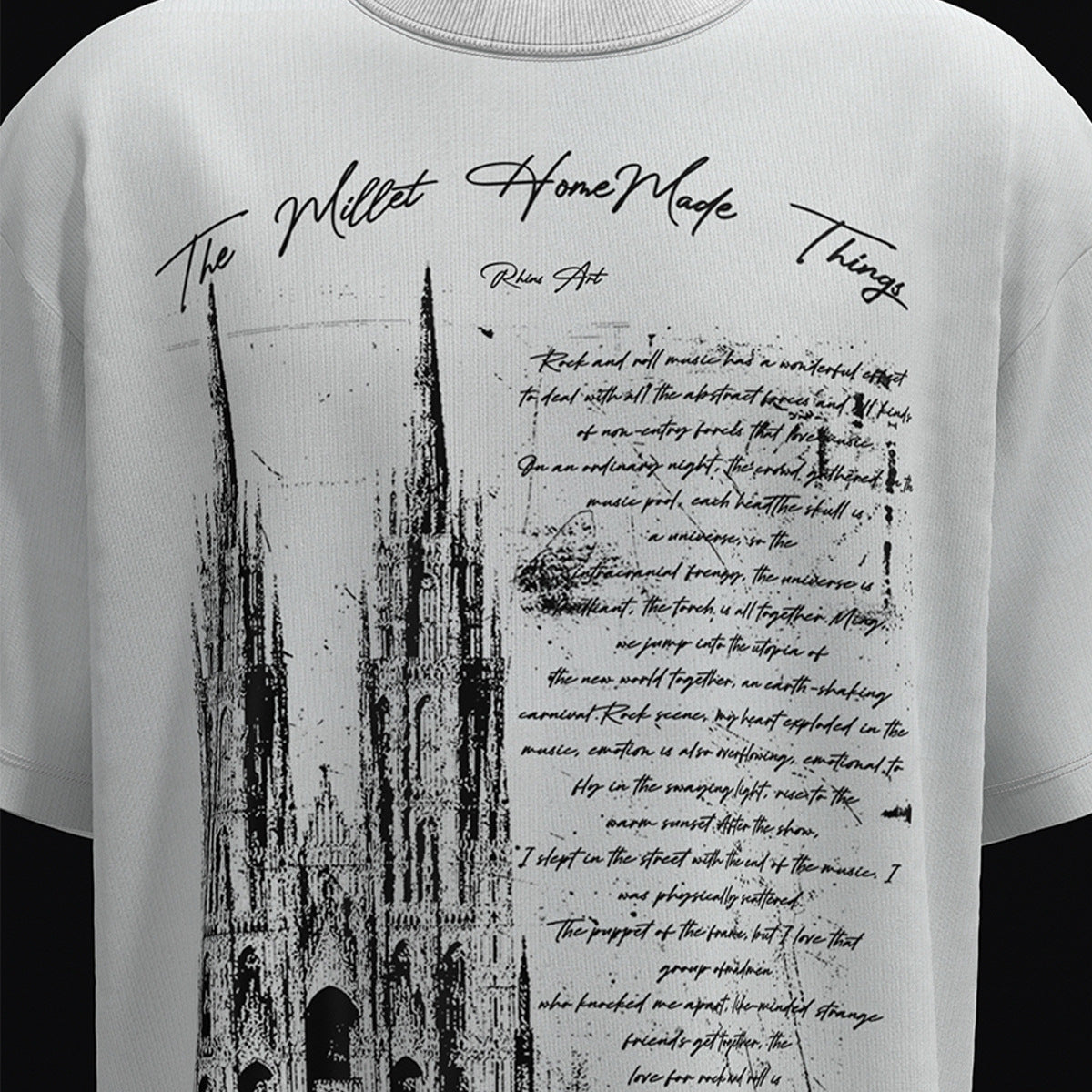 Hustle vintage summer hip hop print t-shirt