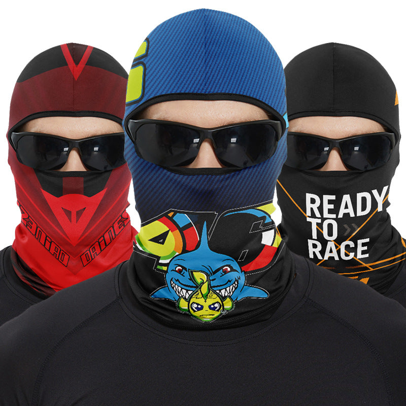 Cycling Windproof Hood Ice Silk Full Face Sunscreen