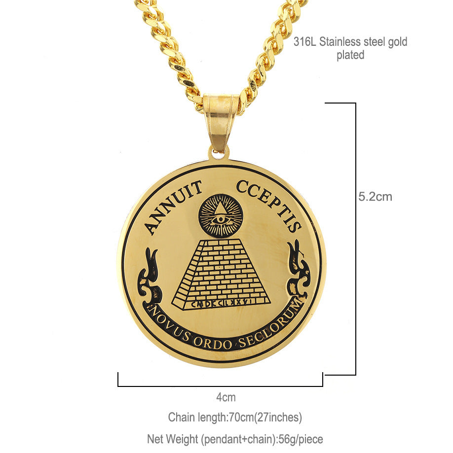 Jewelry Hip Hop Creative Necklace Jesus Pieces Royalty rapper Animal