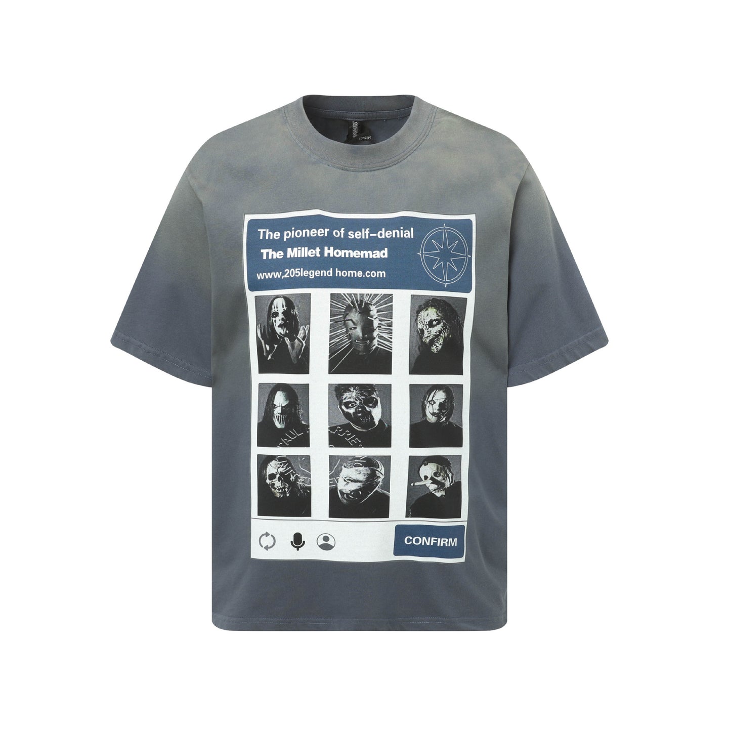Hip Hop Clothing Summer Hip Hop Wash T-Shirt