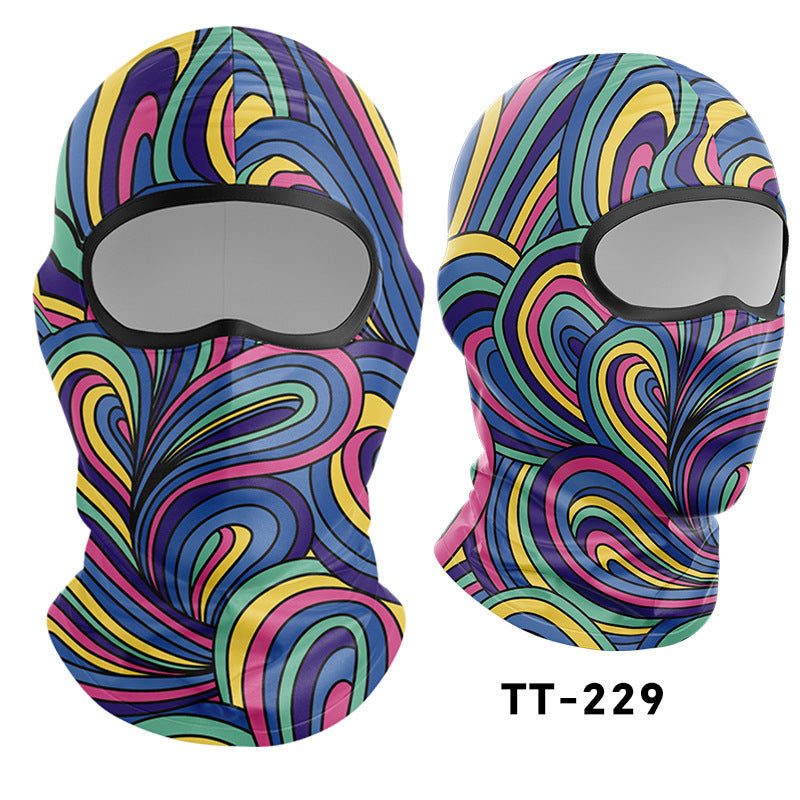 Cycling Windproof Hood Sunscreen Ice Silk Headgear