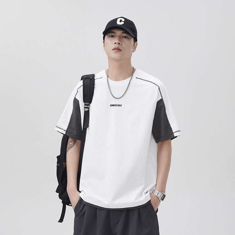 Mens T-shirts Summer Loose Short Sleeves