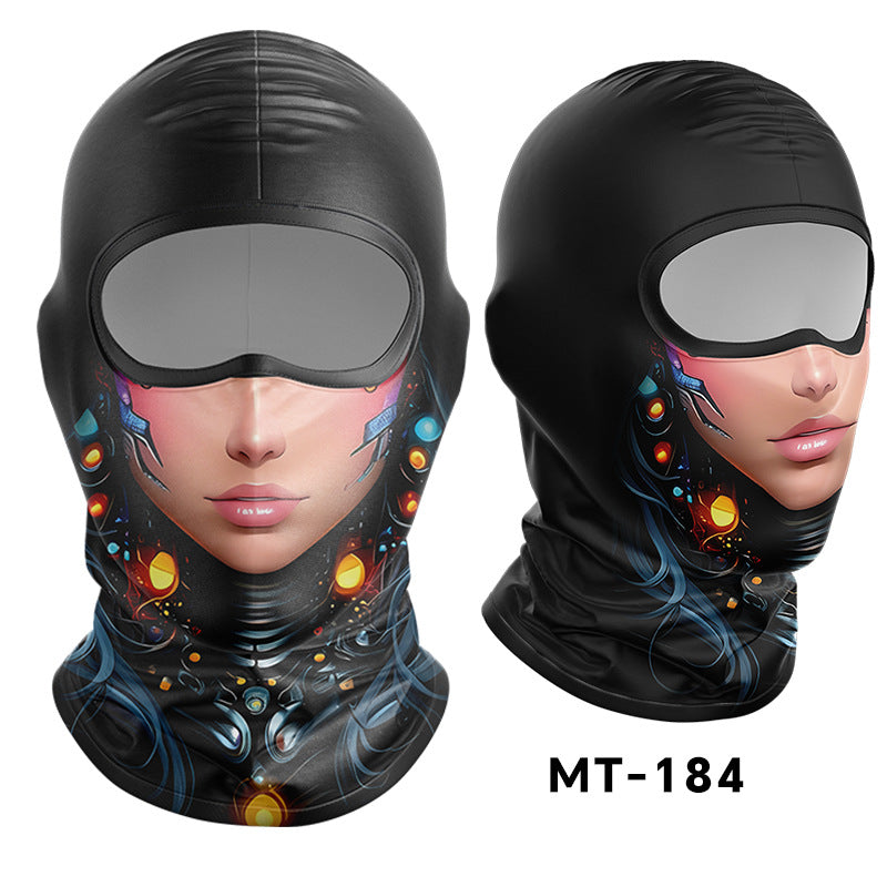 Cycling Windproof Hood Sunscreen Ice Silk Lining Cap Men's and Women's Face
