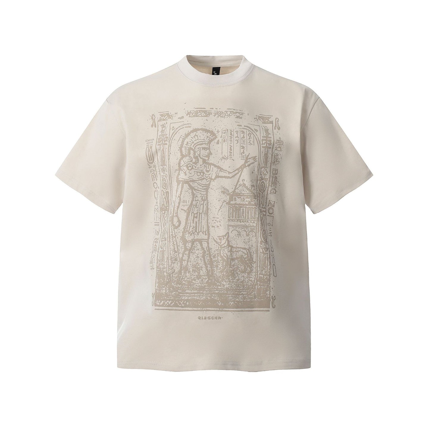 Hustle vintage summer character print t-shirt loose short sleeve