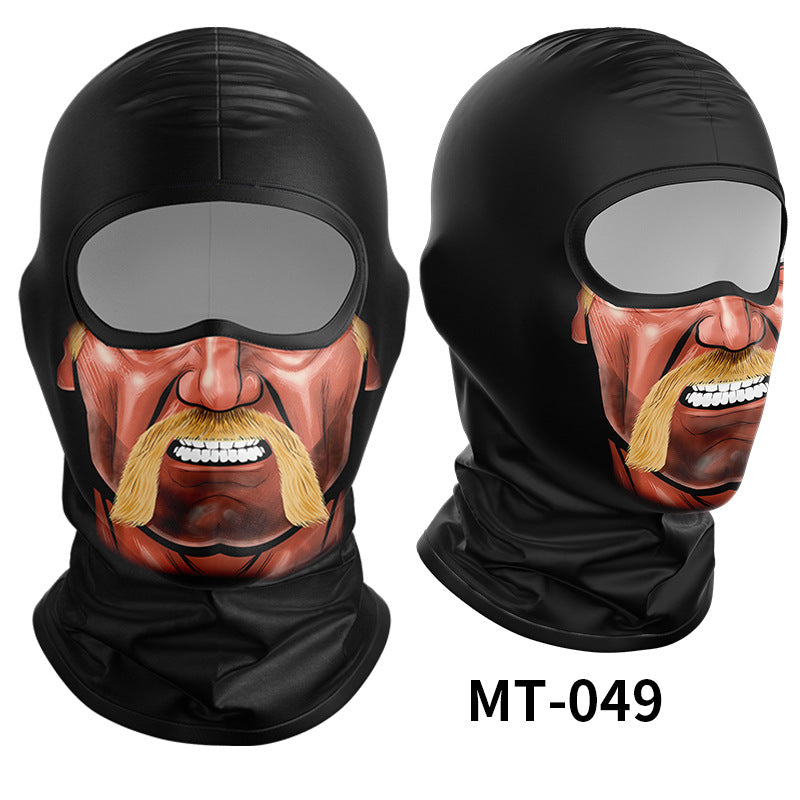 Cycling Windproof Hood Breathable Sunscreen Men's and Women's Ice Silk Fabric