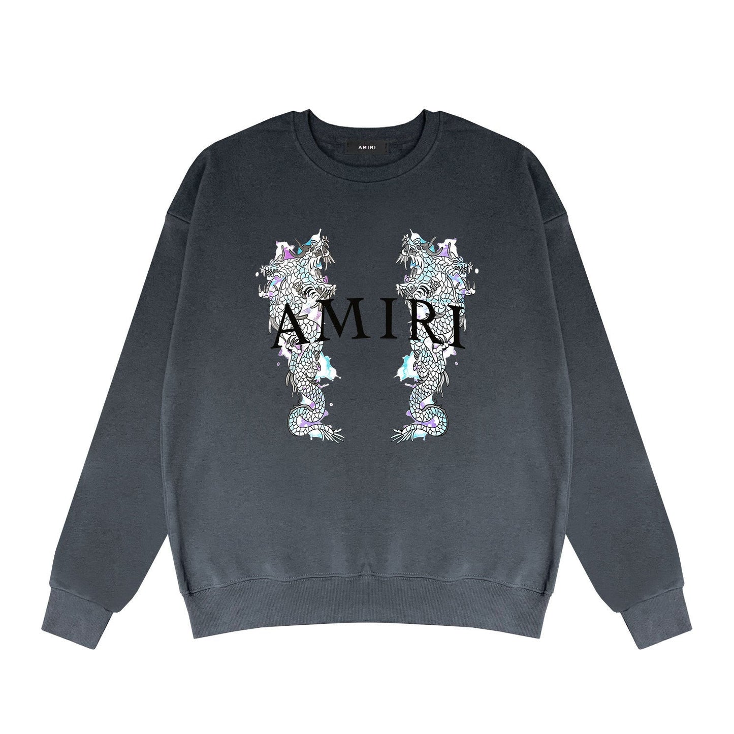 Amiri Long Sleeve Shirt Crew Sweatshirts Crew Neck Sweater