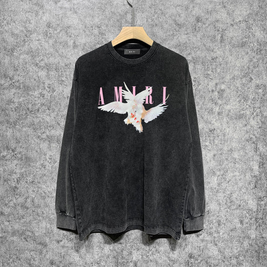 Amiri Long-Sleeve Shirt Vintage Long Sleeve T-shirt